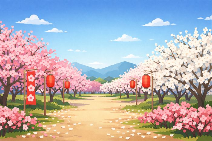 西田梅林の開花状況と見頃