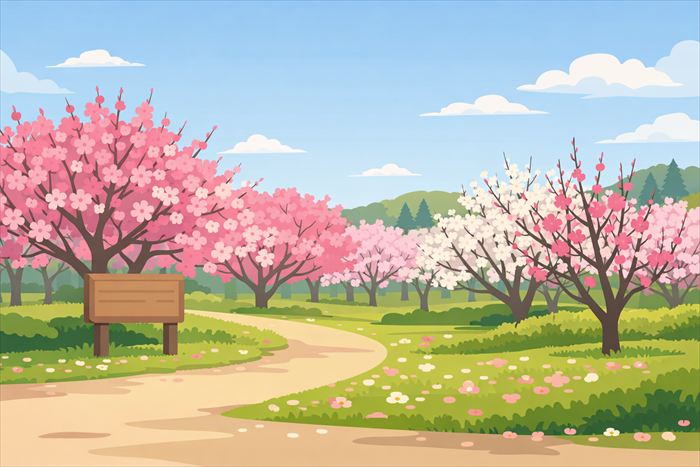 大高緑地 梅の開花状況と見頃