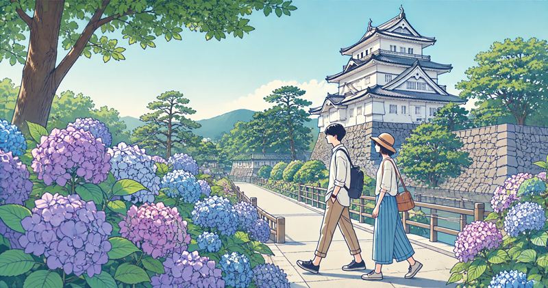小田原城 あじさいの見頃はいつ?