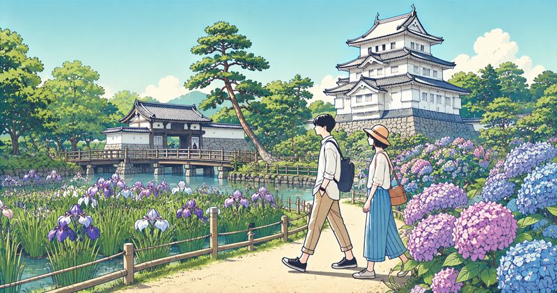 小田原城のあじさい花菖蒲まつりの開催情報