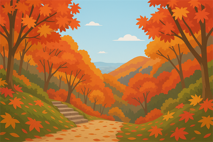 大平山の紅葉シーズンと見頃時期