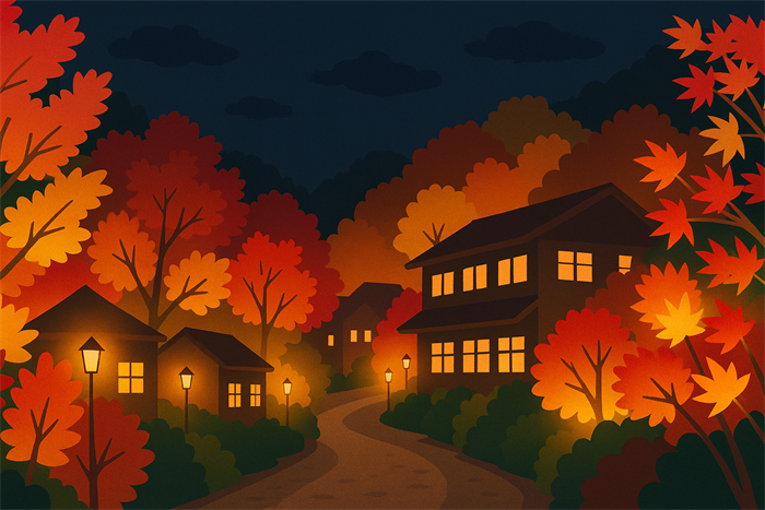 奥飛騨エリア 紅葉ライトアップ
