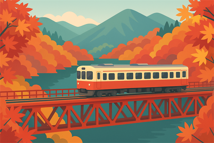 奥大井湖上駅の紅葉シーズンと見頃