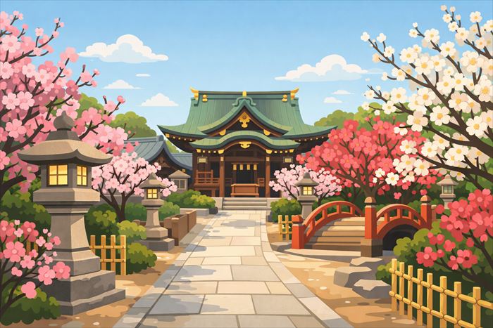 大阪天満宮 梅の開花状況と見頃