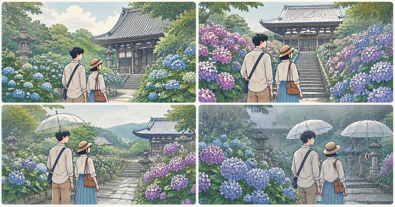 頼光寺の紫陽花を見に行くおすすめ時期