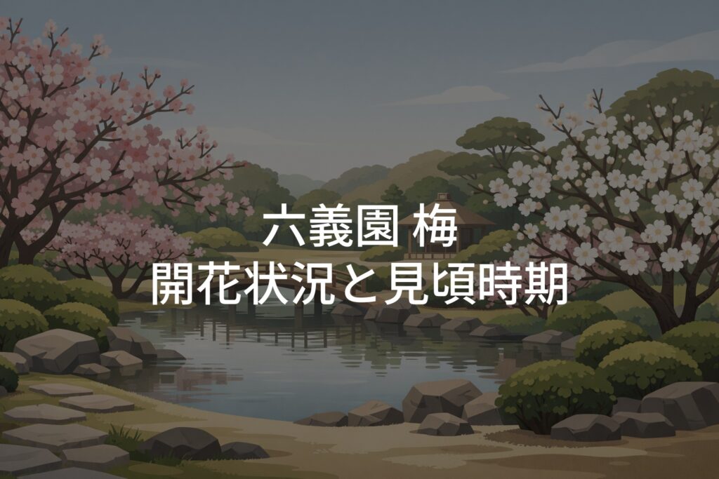 【2026年】六義園 梅の開花状況と見頃時期