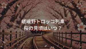 嵯峨野トロッコ列車 桜の見頃はいつ？開花情報とおすすめ観光ルート