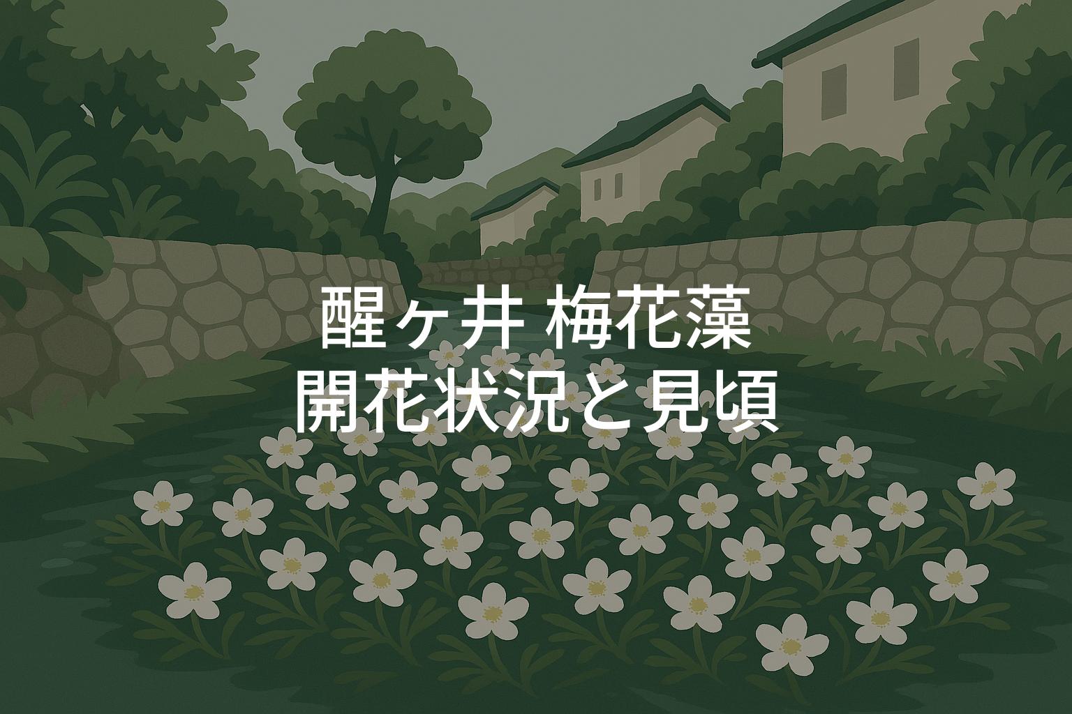 【2025年】醒ヶ井 梅花藻の開花状況と見頃時期まとめ