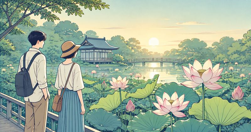 三溪園の蓮の見頃はいつ?開花時期と狙い目