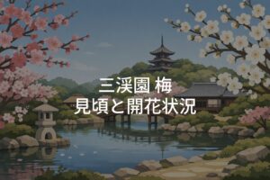 【2026年】三渓園 梅の見頃はいつ？最新開花状況と楽しみ方