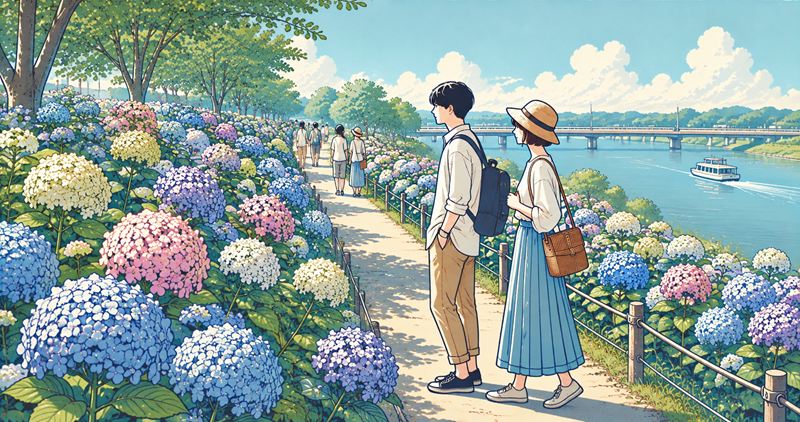 権現堂 あじさいの見頃に見たい見どころ