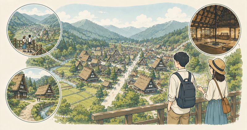 白川郷と五箇山の観光で感じる違い