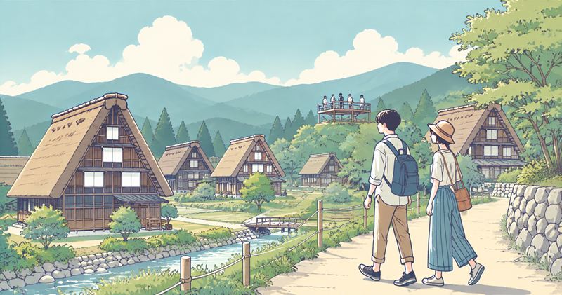 白川郷の所要時間は2〜3時間が基本の目安