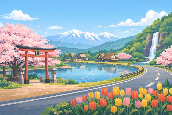 荘川桜の見頃に合わせた観光案内