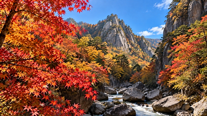 昇仙峡の紅葉シーズンの見頃時期はいつからいつまで？