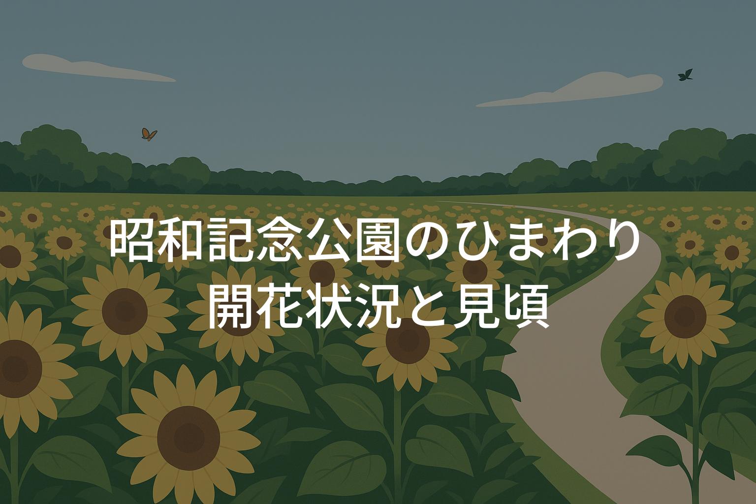 【2025年】昭和記念公園のひまわり 開花状況と見頃時期