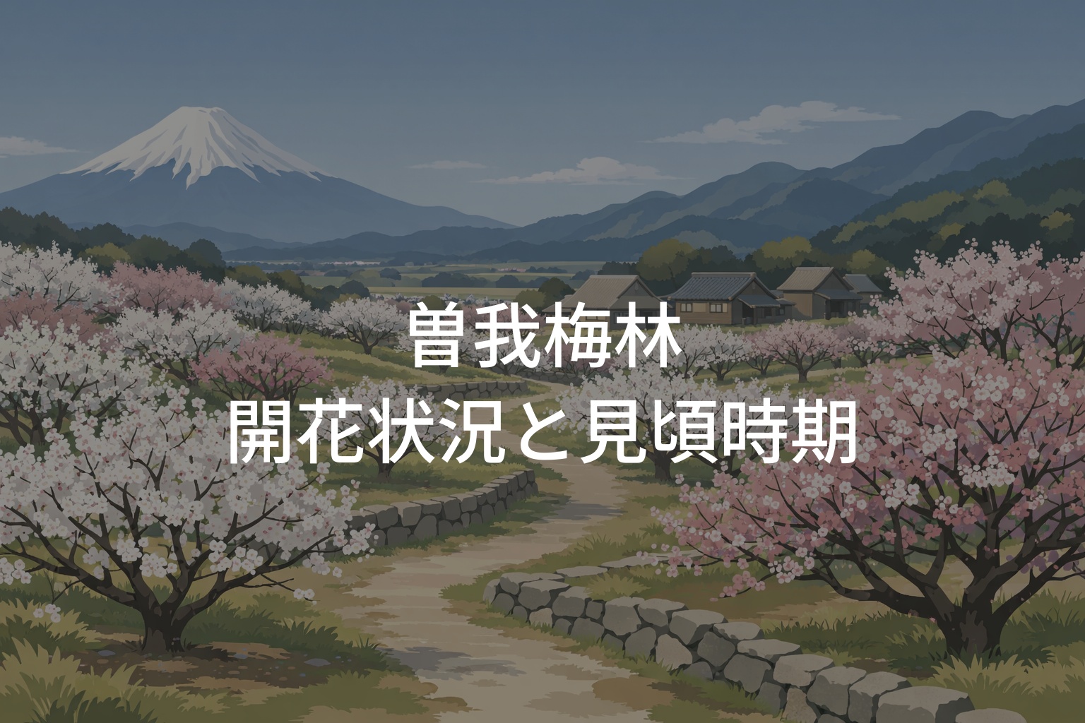 【2026年】小田原・曽我梅林の開花状況と見頃時期