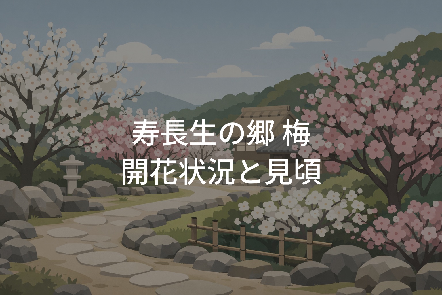 寿長生の郷 梅の開花状況！満開・見頃時期をチェック