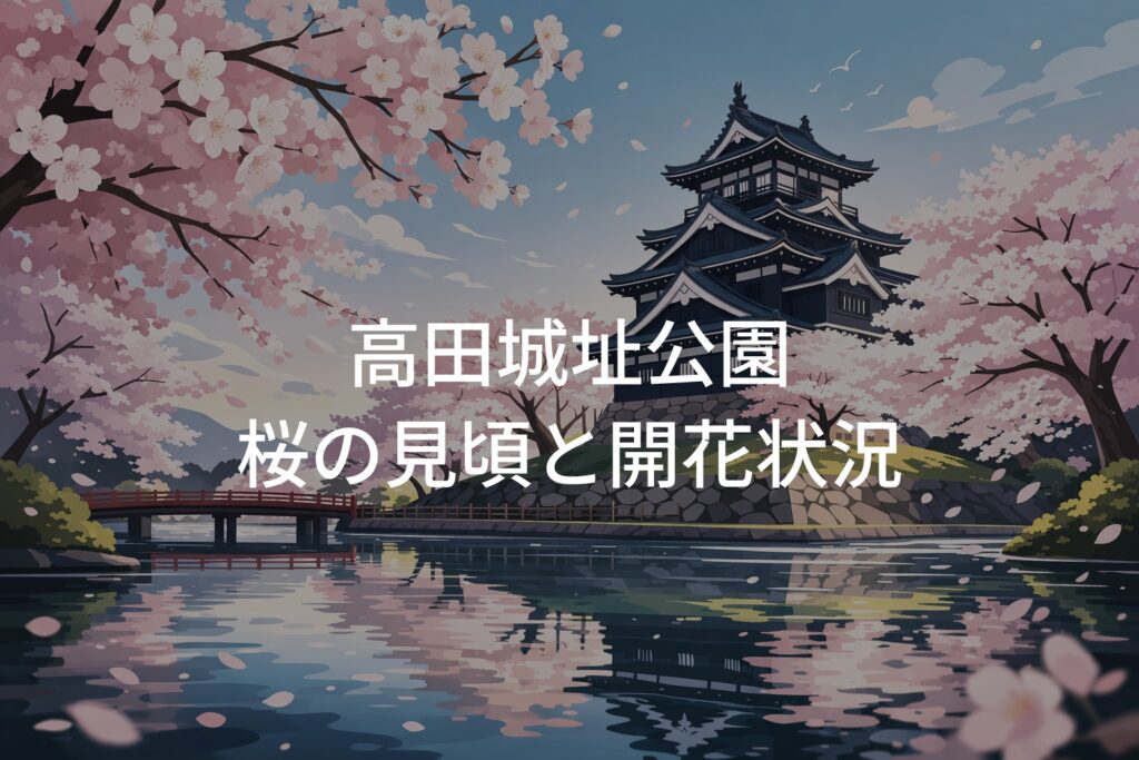 【2026年】高田城址公園 桜の見頃はいつ？開花状況やアクセスを解説！