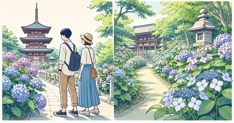 高幡不動尊のあじさいの見頃はいつ？