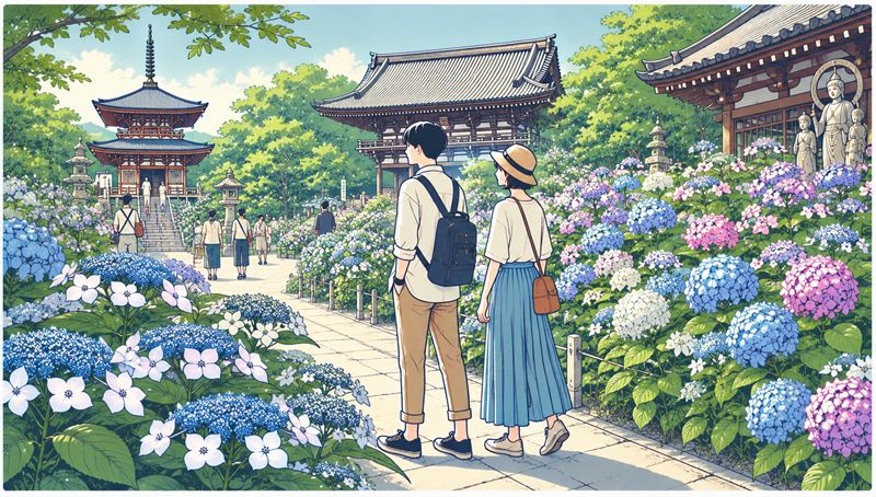 高幡不動尊のあじさいを見に行くおすすめ時期