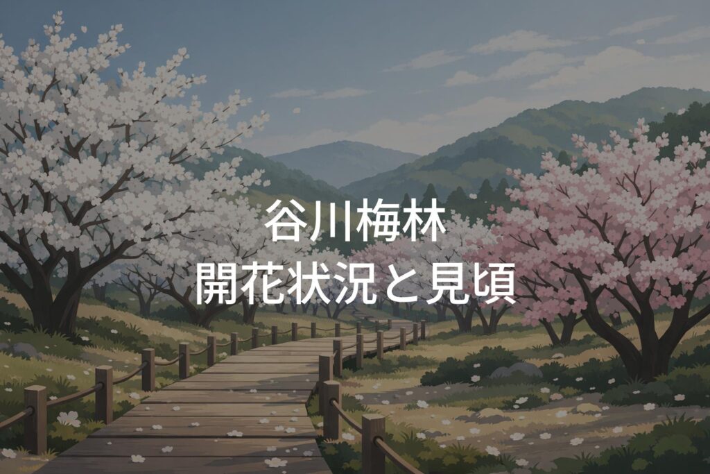 谷川梅林の開花状況と見頃はいつ