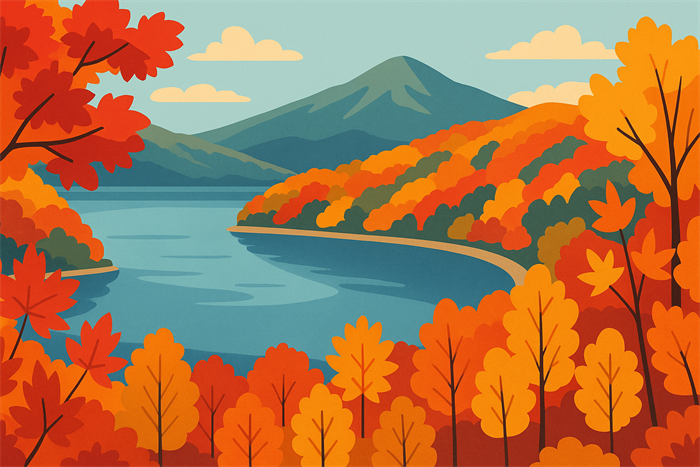 田沢湖 紅葉リフトで絶景を満喫