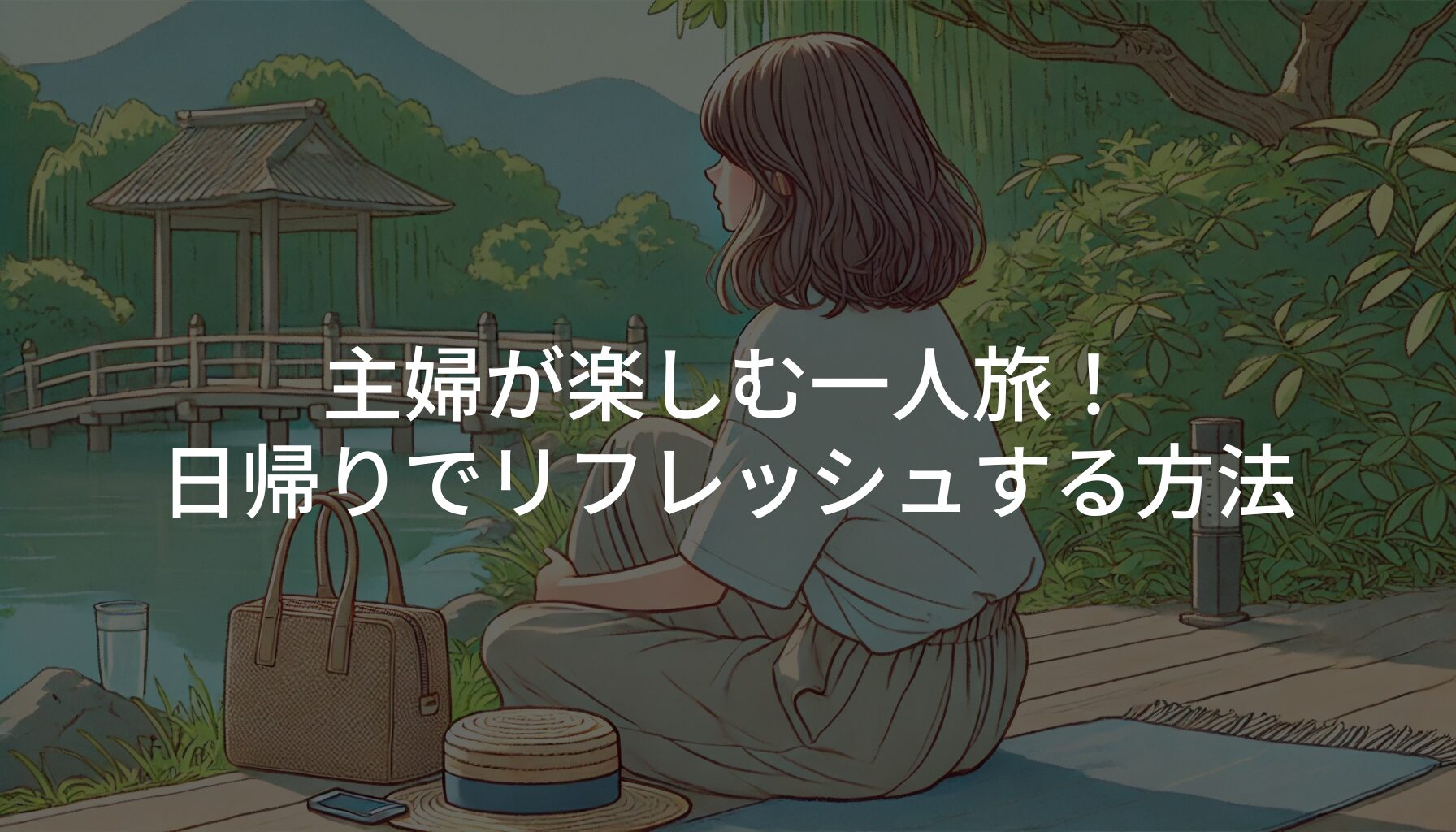 主婦が楽しむ一人旅！日帰りでリフレッシュする方法