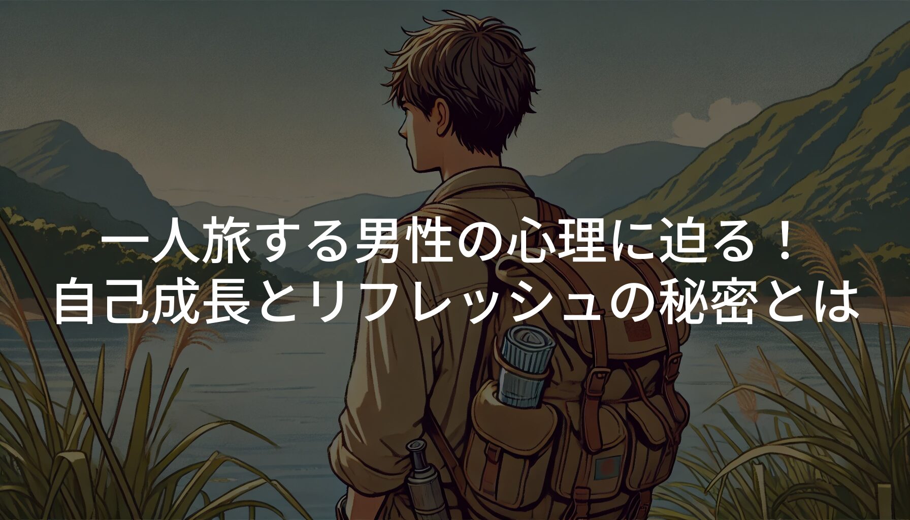 一人旅する男性の心理に迫る！自己成長とリフレッシュの秘密とは