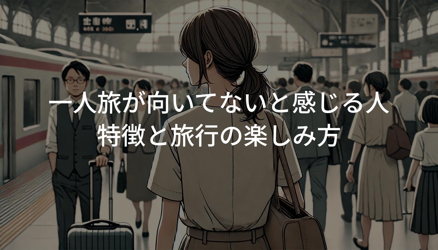 一人旅が向いてないと感じる人の特徴と旅行の楽しみ方