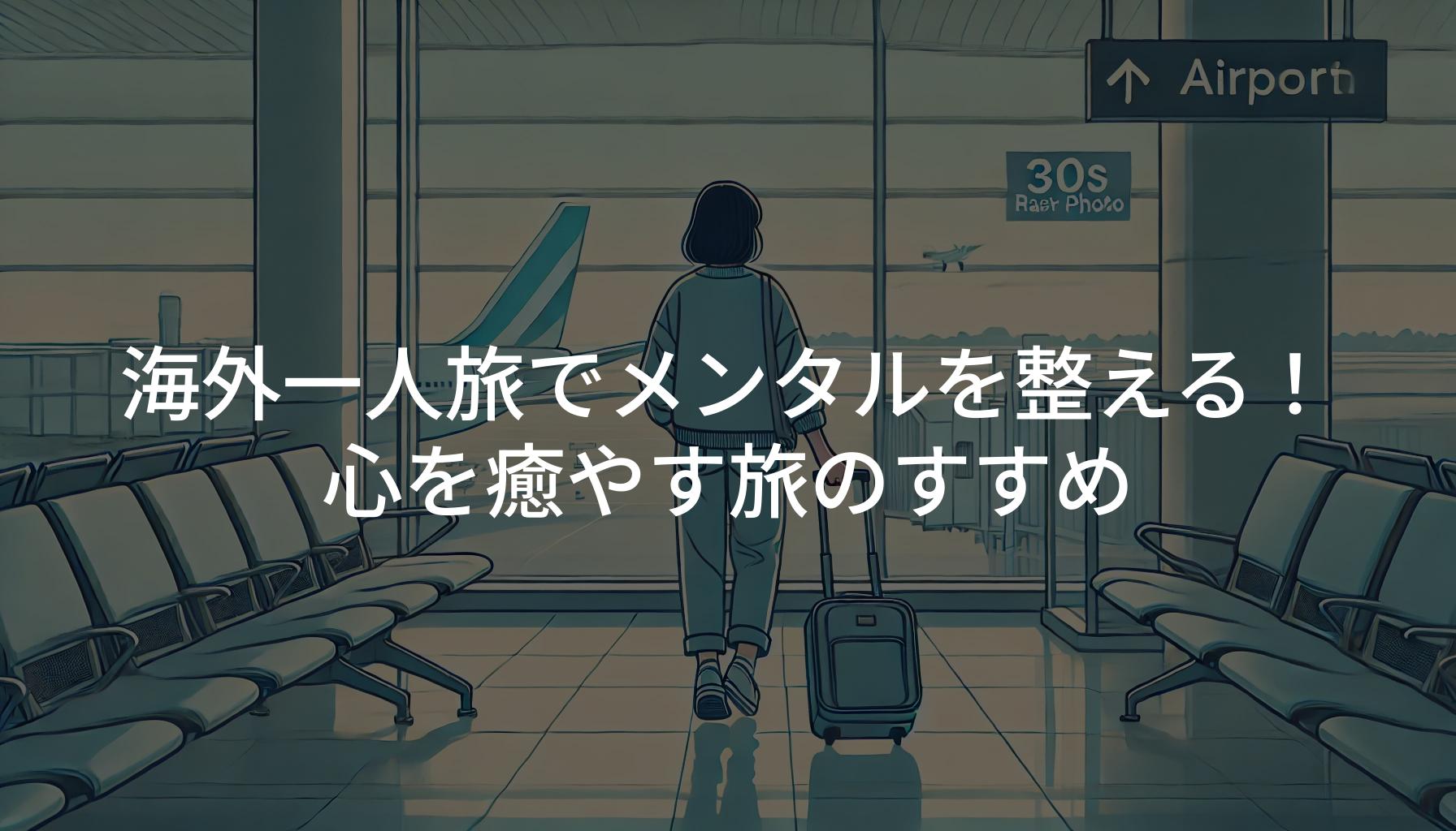 海外一人旅でメンタルを整える！心を癒やす旅のすすめ