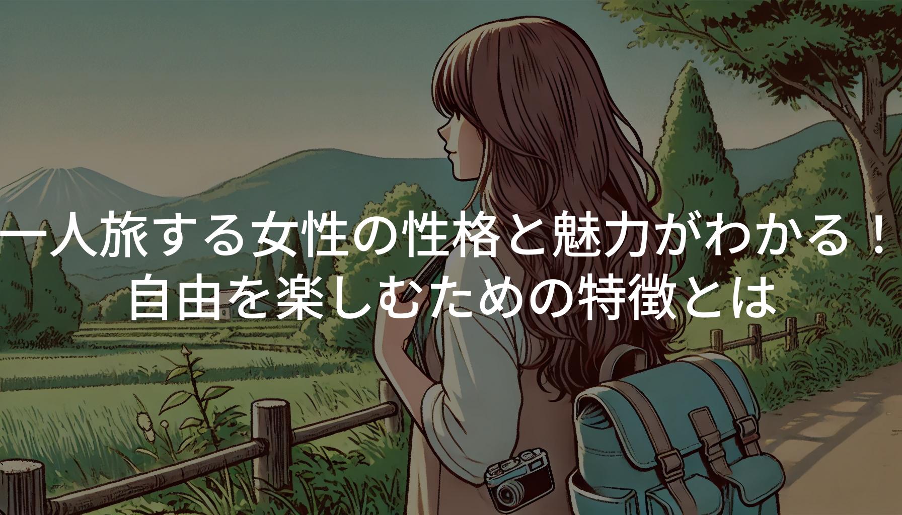 一人旅する女性の性格と魅力がわかる！自由を楽しむための特徴とは
