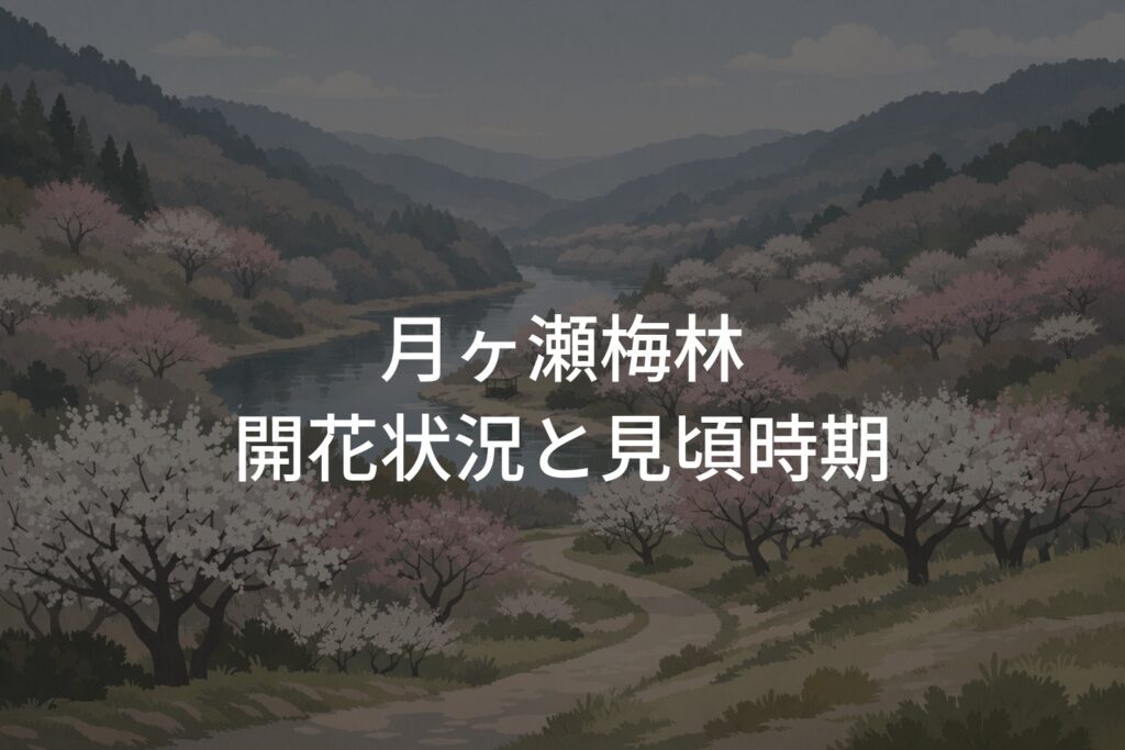 【2026年】月ヶ瀬梅林の開花状況と見頃時期