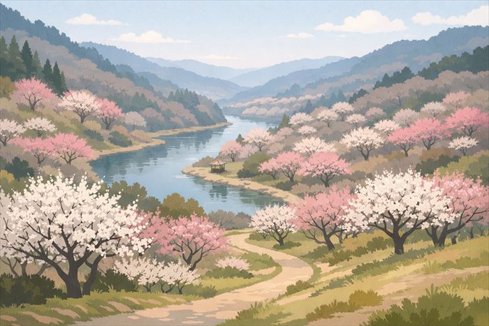 月ヶ瀬梅林の開花状況と見頃の観光情報