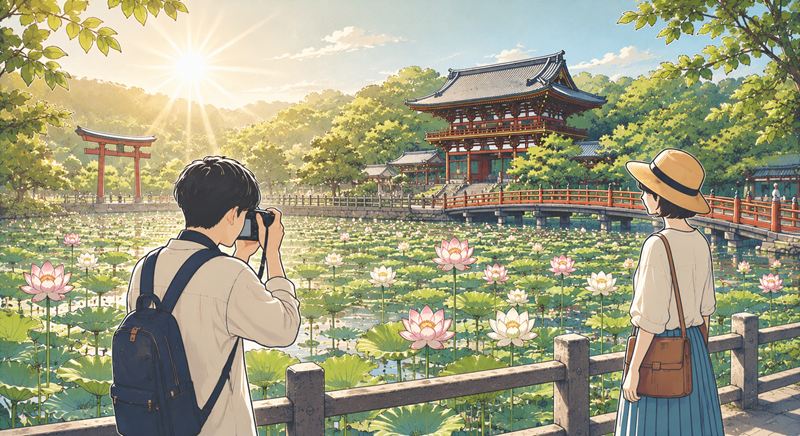 鶴岡八幡宮のハスの花をきれいに見るコツ