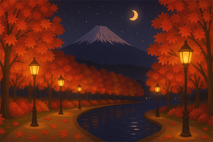 山中湖の紅葉シーズンと見頃時期の観光情報