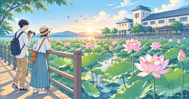 ヤマサ蒲鉾の蓮の花苑の場所と無料公開