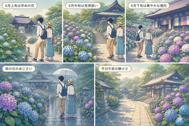 矢田寺のあじさいを見に行くおすすめ時期