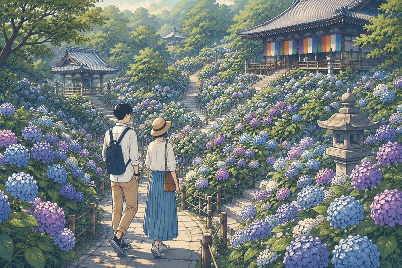 矢田寺のあじさいの見どころ