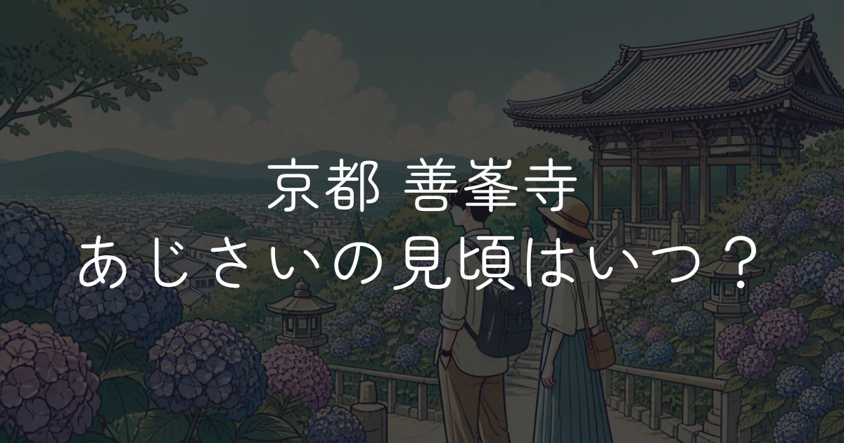善峯寺 あじさいの見頃はいつ？例年の時期と開花状況の確認方法