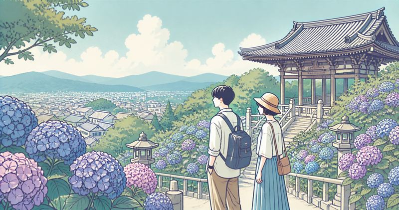 善峯寺のあじさいの見頃はいつ?