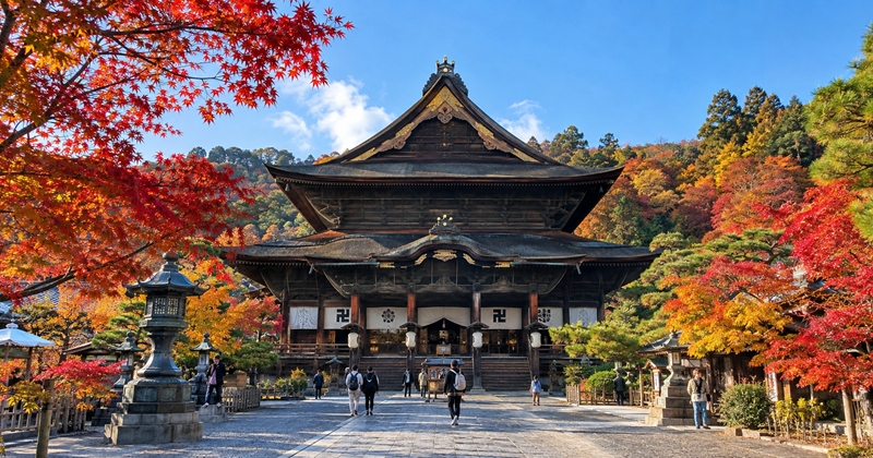 善光寺の紅葉はいつからいつまで?